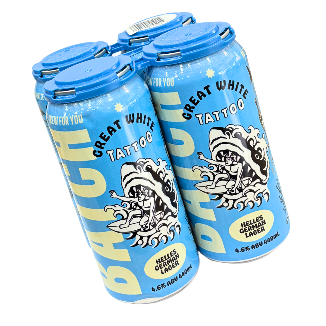 Batch Brewing Co - Great White Tattoo - Helles German Lager - 440mL 4.6%