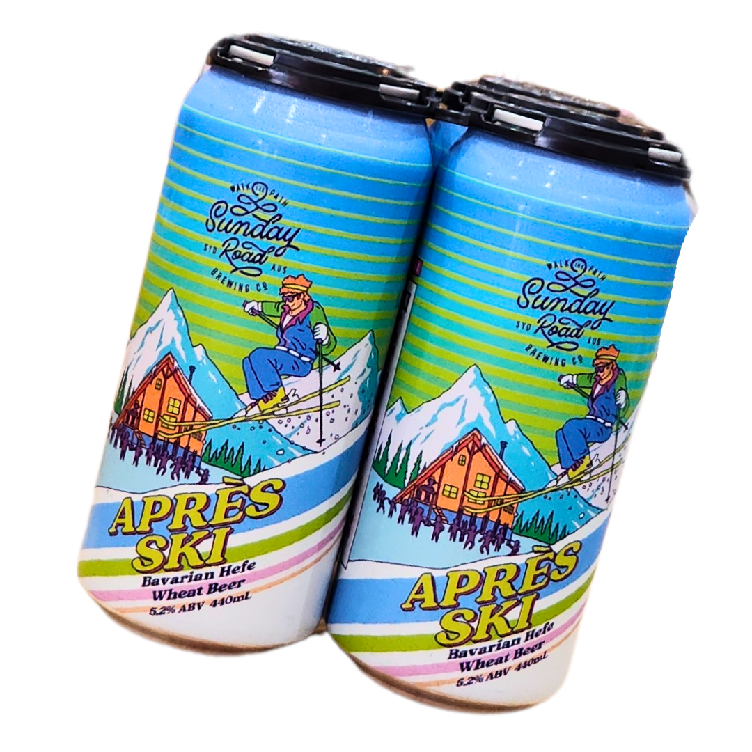 Sunday Road Brewing Co Après Ski Bavarian Hefe Wheat Beer 440mL 5.2%