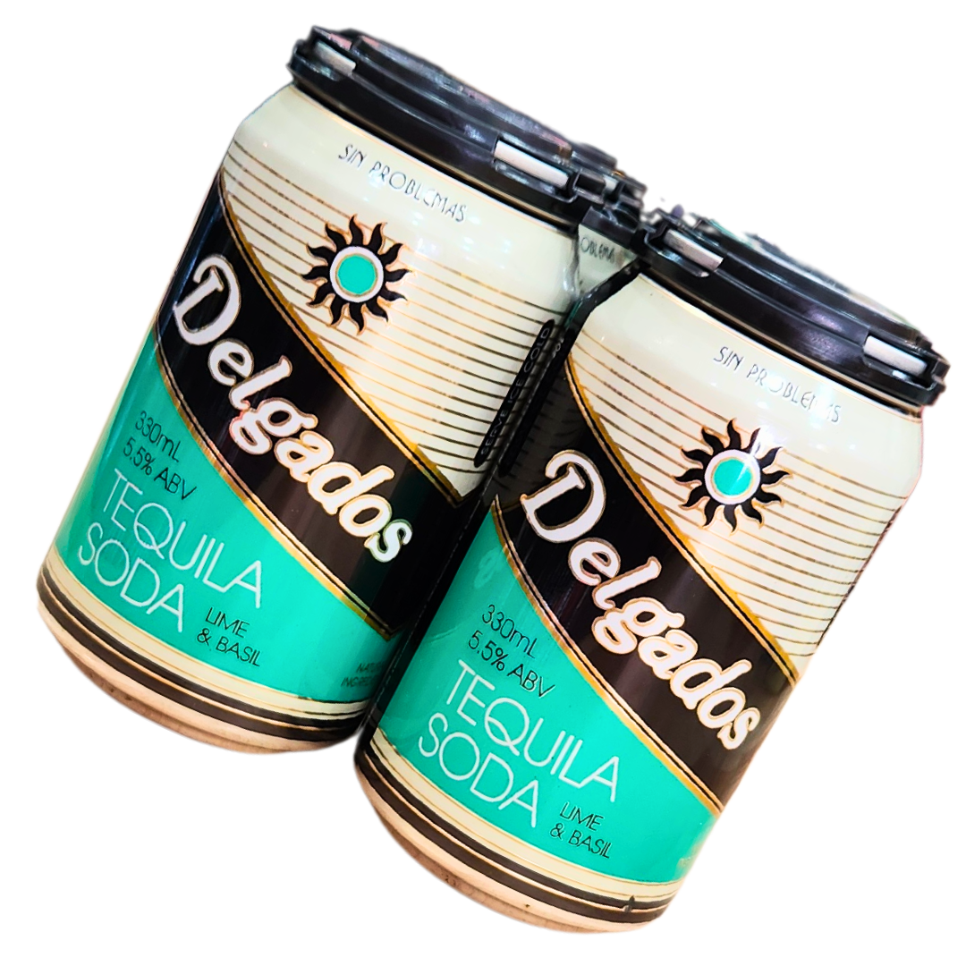 Delgados Tequila Soda, Lime & Basil 330ml 5.5%