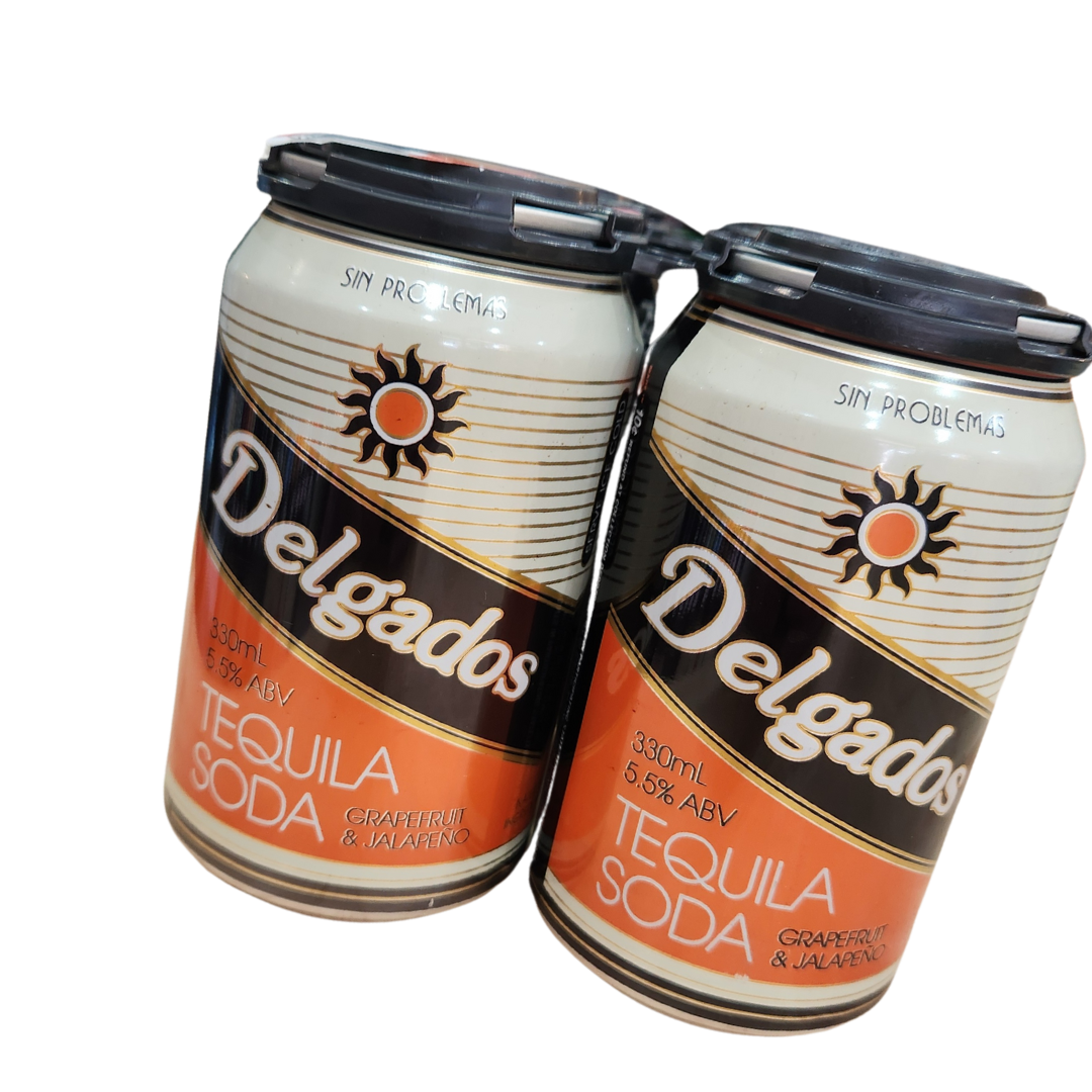 Delgados Tequila Soda, Grapefruit & jalapeno 330ml 5.5&
