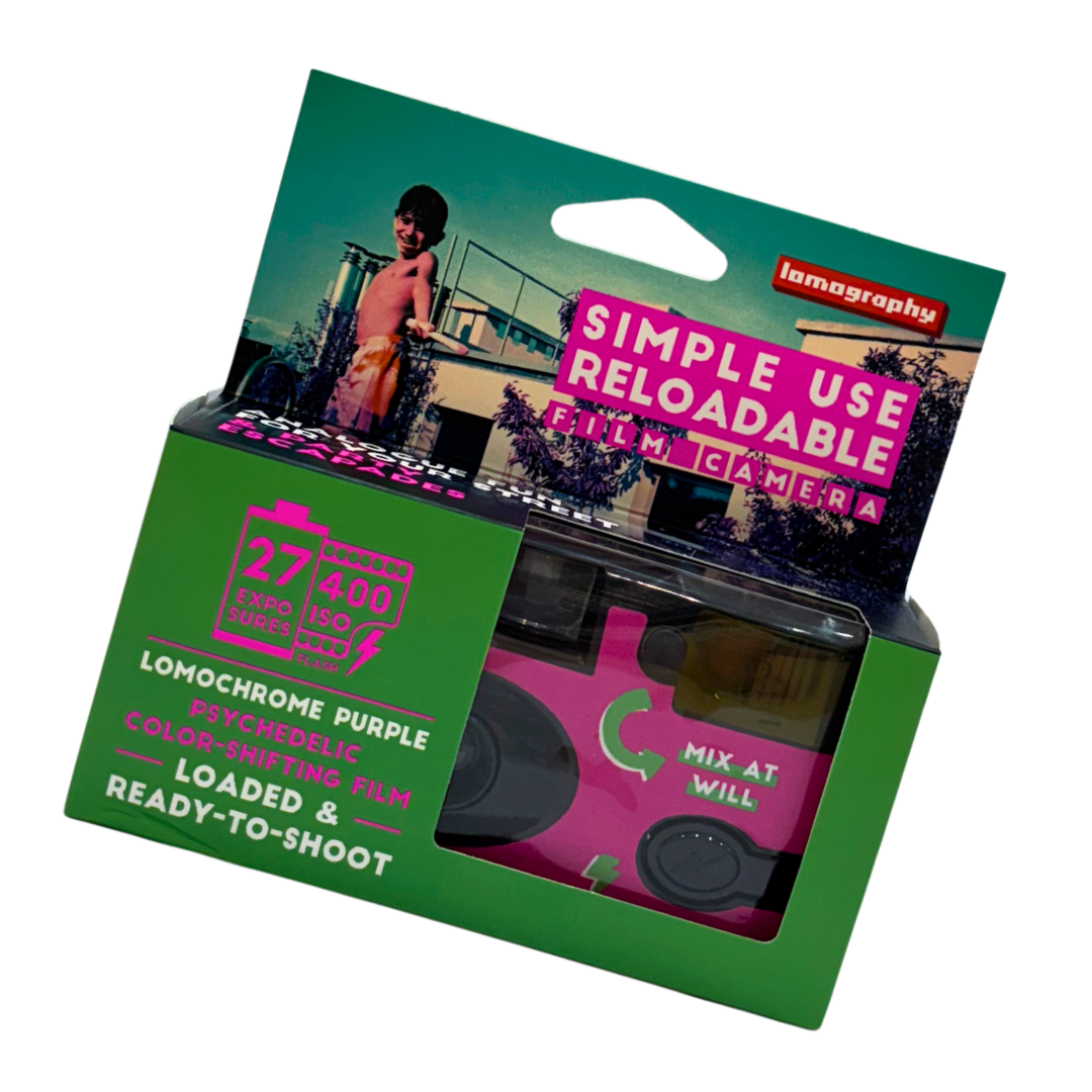 Simple Use Reloadable Film Camera LomoChrome Purple