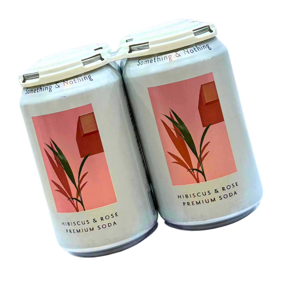 Something & Nothing Hibiscus & Rose Premium Soda