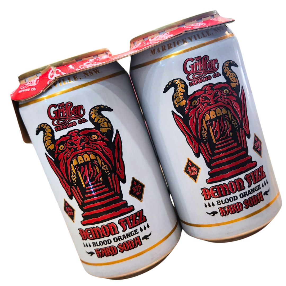 Grifter Demon Fizz Blood Orange Hard Soda 375mL 4% – Smalls Cellar