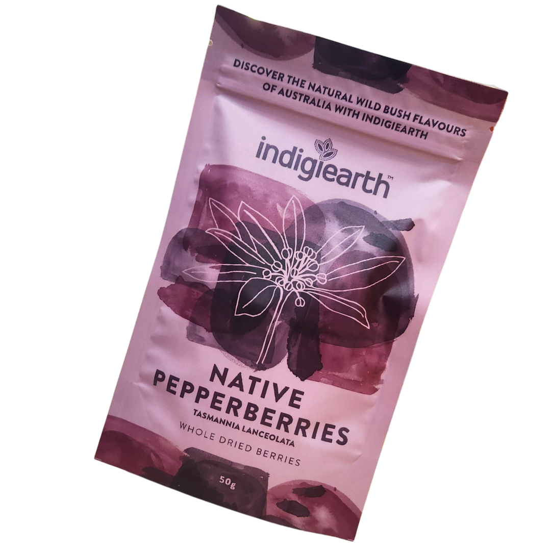 Indigiearth Native Pepperberries Whole Dried Berries 50g