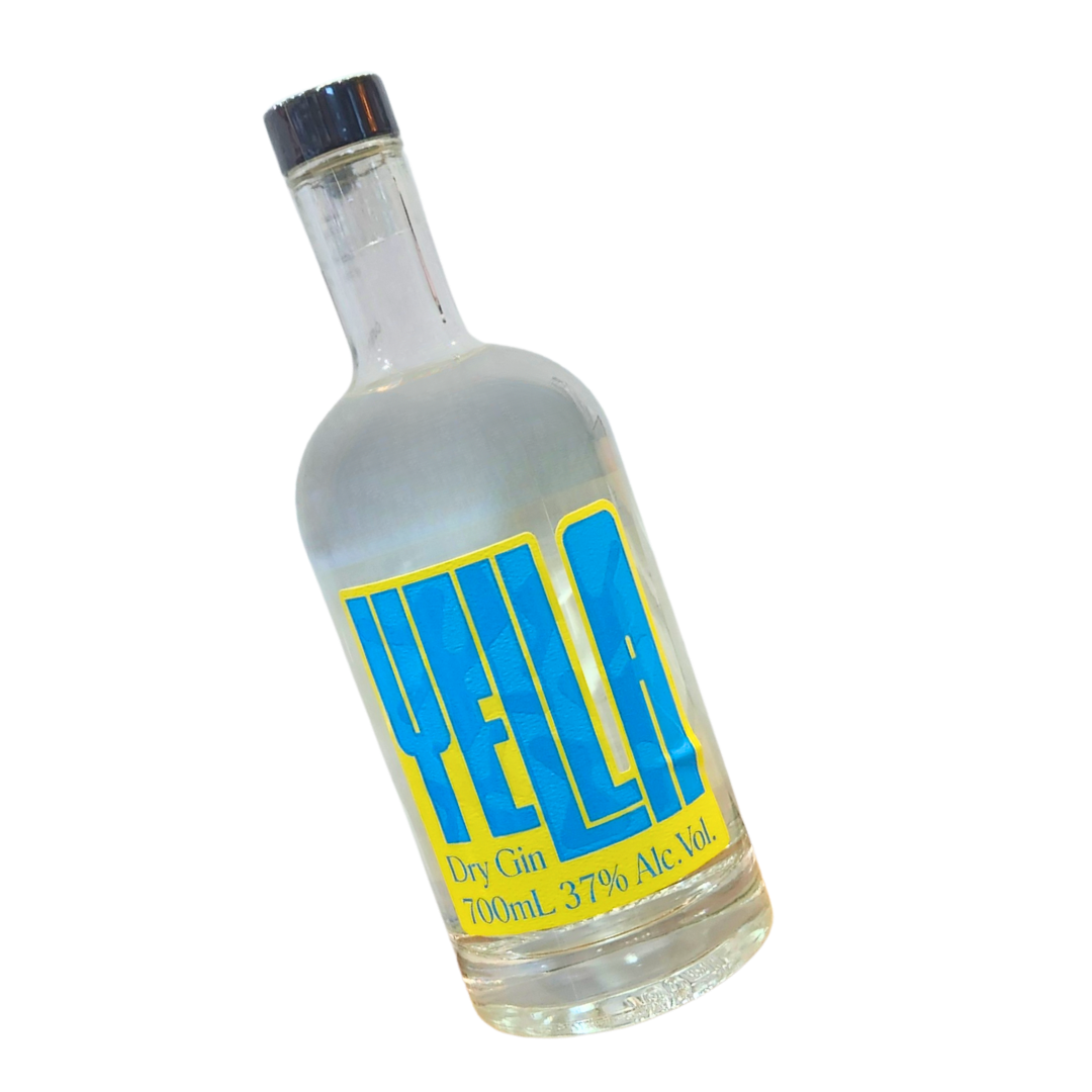 YELLA Dry Gin 700mls 37% ALC/VOL