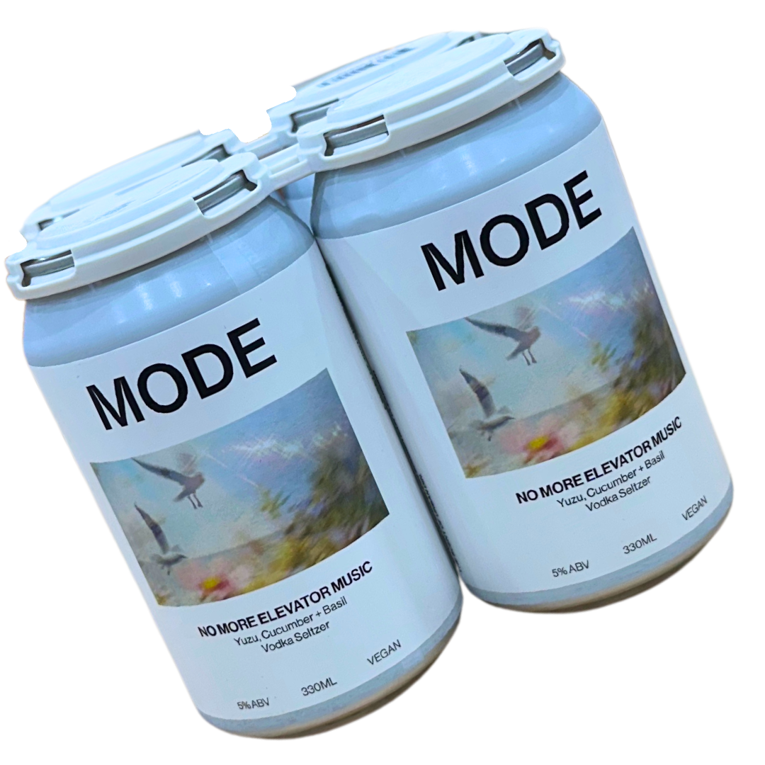 Mode Hard Seltzer - No More Elevator Music - Yuzu, Cucumber and Basil