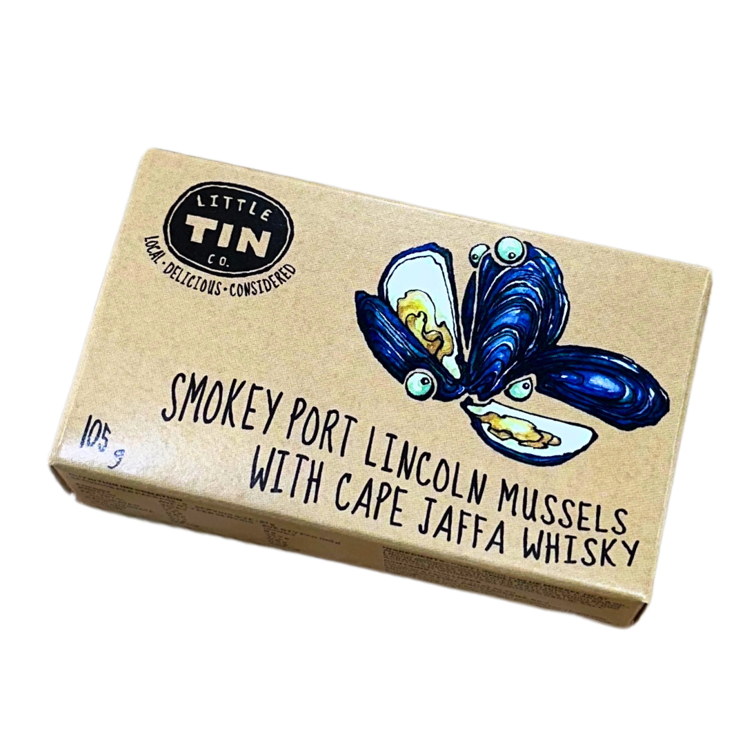 Little Tin Co Smokey Port Lincoln Mussels With Cape Jaffa Whiskey