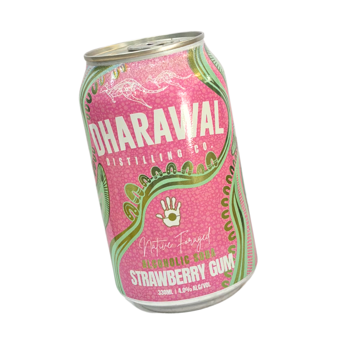 Dharawal Strawberry Gum Soda 330ml 4%