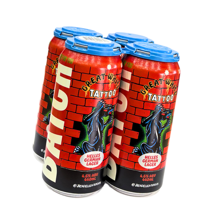 Batch Brewing Co - Great White Tattoo - Helles German Lager - 440mL 4.6% (Ben) (Copy)