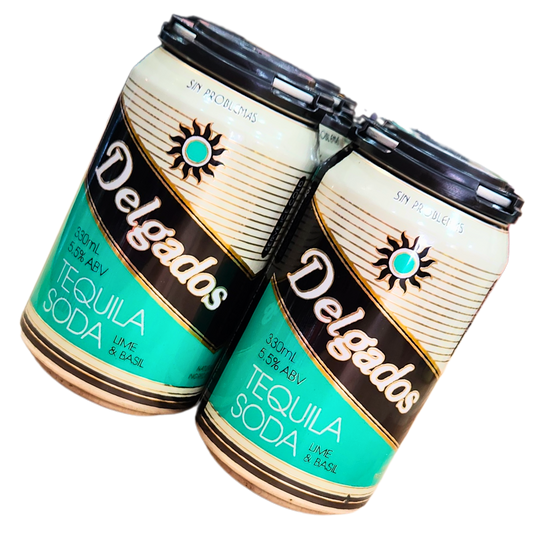Delgados Tequila Soda, Lime & Basil 330ml 5.5%