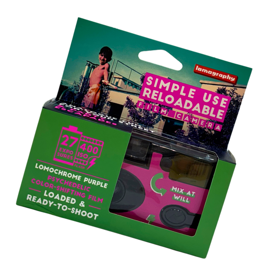 Simple Use Reloadable Film Camera LomoChrome Purple
