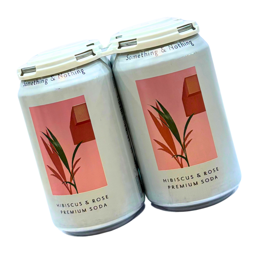 Something & Nothing Hibiscus & Rose Premium Soda