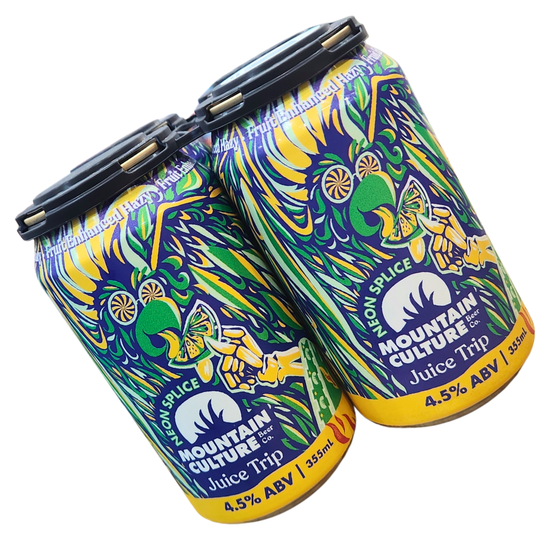 Mountain Culture Beer Co Fruit Enhanced Hazy Neon Splice 355mL 4.5%