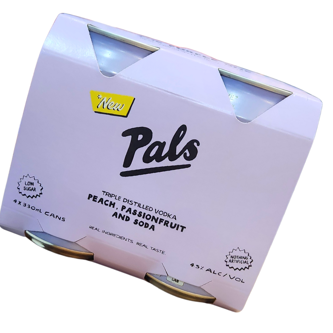 Pals Vodka Peach Passionfruit & Soda Cans