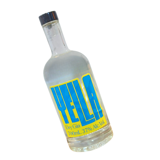 YELLA Dry Gin 700mls  37% ALC/VOL