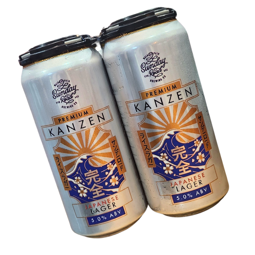 Sunday Road Brewing Kanzen Japanese Rice Lager 440mL 5.0% ABV