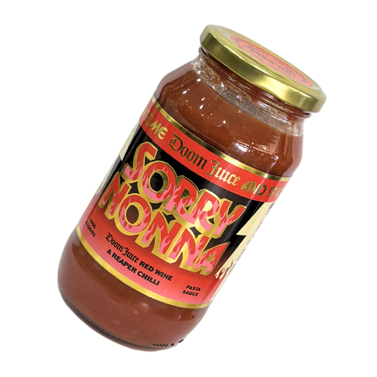 Sorry Nonna x Doom Juice Red Wine and Reaper Chilli Pasta Sauce