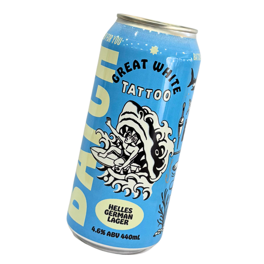 Batch Brewing Co - Great White Tattoo - Helles German Lager - 440mL 4.6%